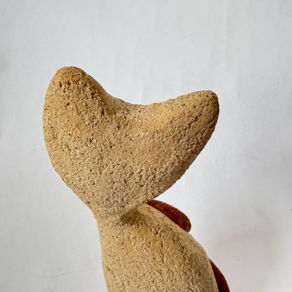 Handcrafted Rustic Ceramic Cat Figurine By Loja Do Oeste Portugal - Picture 8 of 16